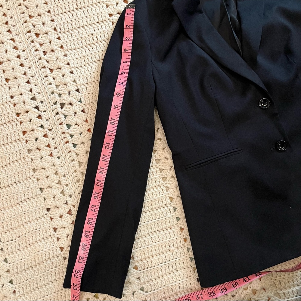 Talbots Black Wool Classic Blazer Size 4 New Condition - Picture 10 of 11